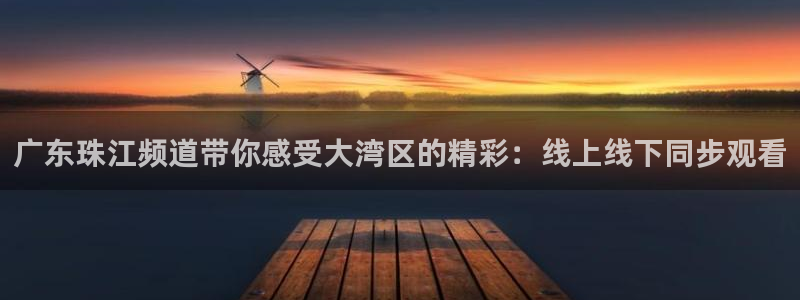 火凤直播体育app下载安装：广东珠江频道带你感受大湾区的精彩：线上线下同步观看